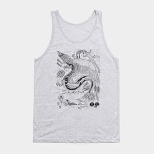 EgertronPuck's Snallygaster Gray Anatomy Illustration Tank Top